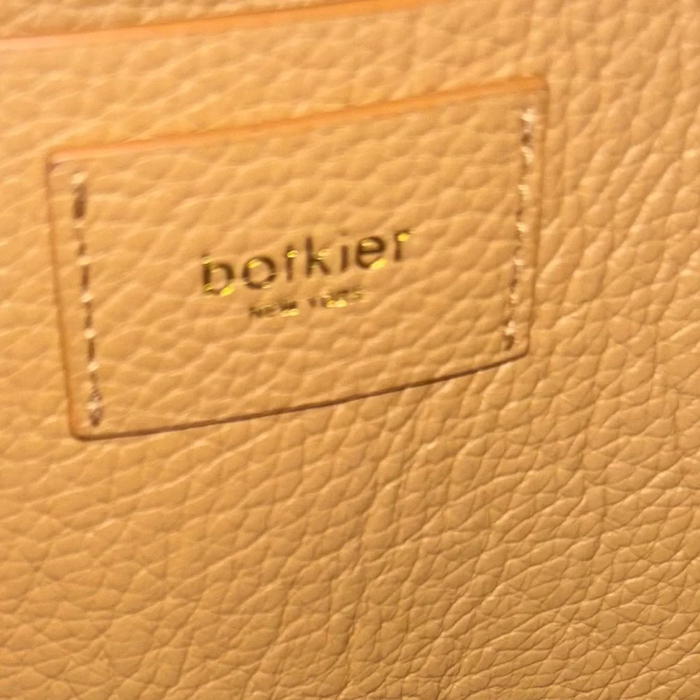 Botkier Soho Leather Tote Bag in Gold Platinum Shoulder Purse - Picture 2 of 12